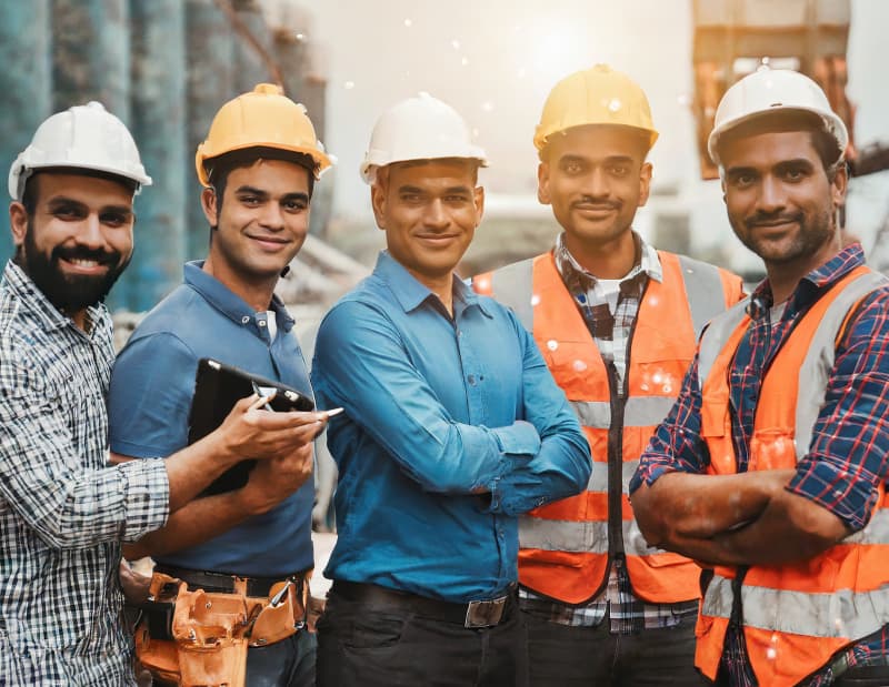 Workers in Safety Gear